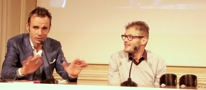 Momenti della serata con Stefano Ferrando (giornalista RSI) e Fabrizio Macchi